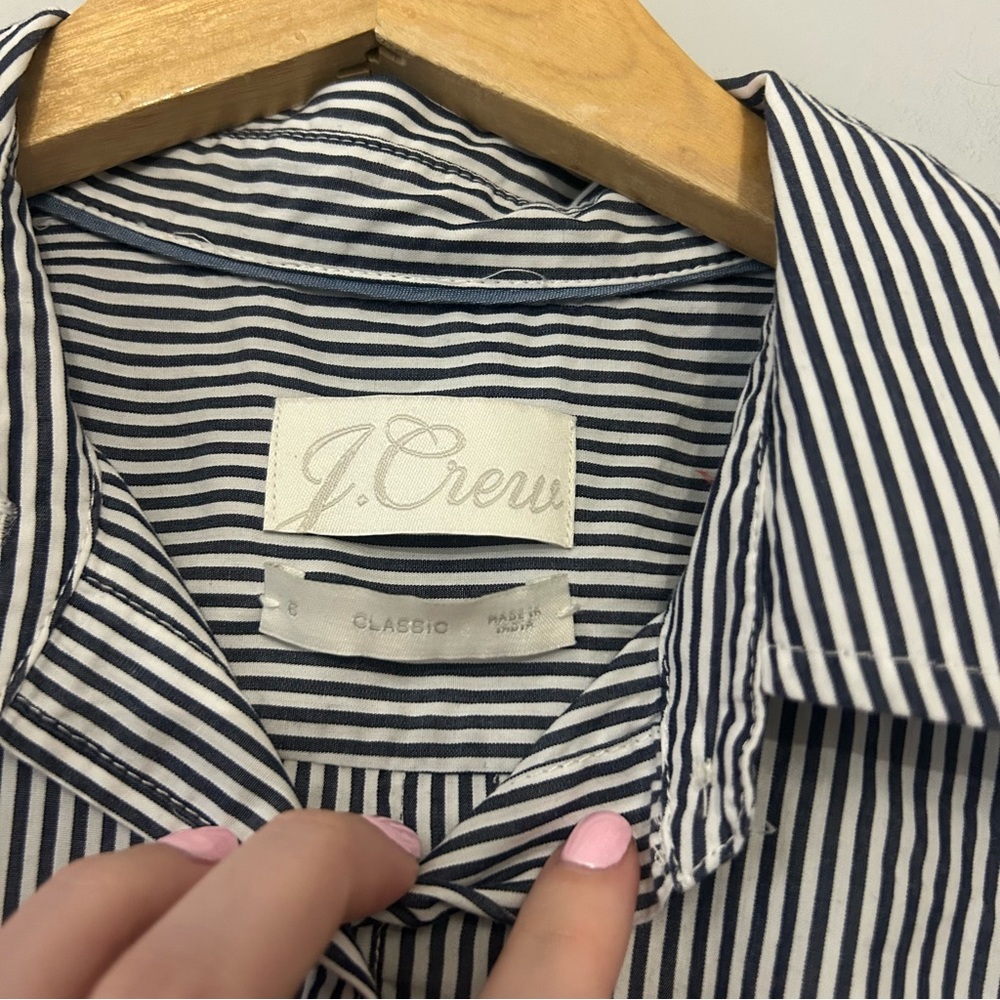 J. CREW Classic-fit Crisp Cotton Poplin Shirtdress - Picture 5 of 8